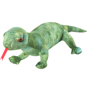 Venta al por mayor realista verde arena lagarto peluche niños regalo decoración del hogar felpa realista lagarto muñeca - Product Image 5