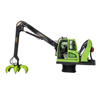 Grue de levage de haute qualité, grue hydraulique portable pour bois, machines à grue à bois avec grappin