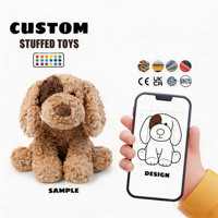 Boneka Anjing Realistis Premium dengan Bulu Lembut Simulasi, Cocok untuk Hadiah dan Dekorasi Rumah