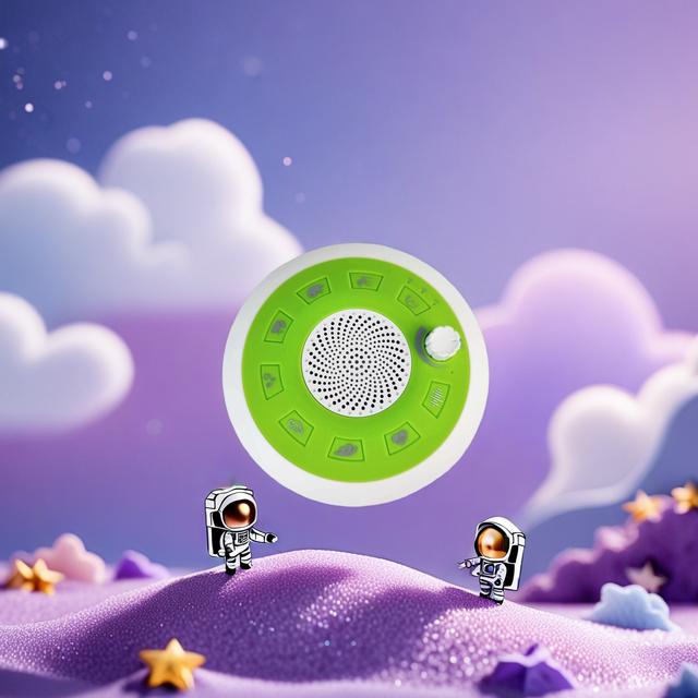 Portable Wireless Mini Audio Player Speaker Home Theatre White Noise Sleep Machine UFO Robot Design Easy Control Rechargeable