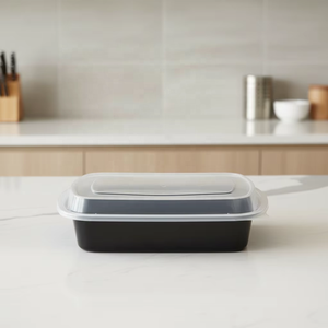 Plastic Rectangular Food Container with Airtight Lid, Reusable BPA-Free PP <b>Storage</b> Box <b>for</b> Meal Prep and Leftovers - Product Image 1