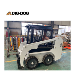 DIG-DOG Mini Skid Steer <span class=keywords><strong>Loader</strong></span> <span class=keywords><strong>1000kg</strong></span> roda kecil selip <span class=keywords><strong>Loader</strong></span> dengan ember 0,5 CBM - Product Image 6