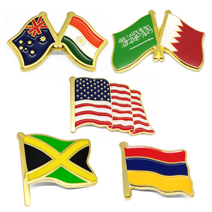 Épinglette magnétique double drapeau Émirats Arabes Unis Iran Irlande Australie Brunei Maçonnique Kurdistan Mexique Australie Argentine Arabie Saoudite Philippines États-Unis - Product Image 5
