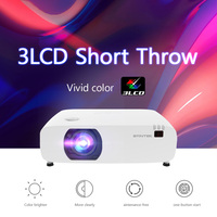 Projecteur laser BYINTEK 4K 3D LU800 3LCD à courte focale, 5200 lumens, WUXGA, pour usage professionnel