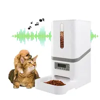 Distributeur automatique de nourriture sèche pour animaux de compagnie 10s enregistreur vocal 6L chat automatique intelligent d'alimentation pour animaux de compagnie avec contrôle de Portion 4 repas par jour