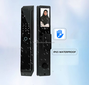 Serrure de porte intelligente Sinon 3D avec caméra et Wifi avec clé Serrure de porte intelligente avec caméra et empreinte digitale Serrure de porte intelligente avec caméra - Product Image 1