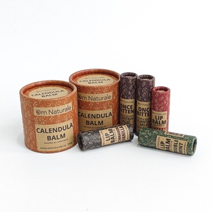 Tubo di carta riciclata per la cura della pelle serie di carta Kraft marrone cilindro corpo balsamo tubi di cartone crema viso vasetto di carta cera interna - Product Image 2