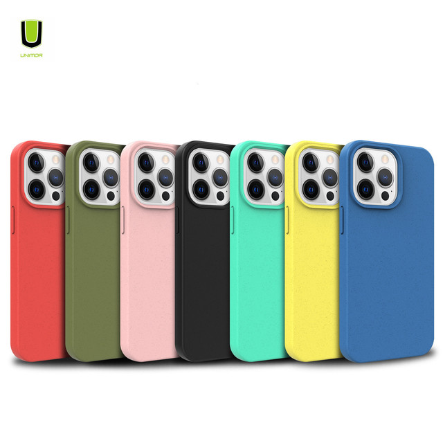 For iphone 12 13 14 15 UNIMOR Eco Bio Degradable Ecofriendly Compostable Custom Phone case Cover Customizable Biodegradable case