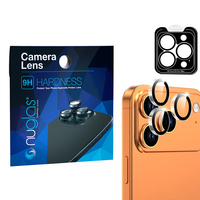 Protection d'écran d'objectif d'appareil photo de téléphone portable 3D incurvée 9H à couverture intégrale facile à installer pour iPhone 18 Pro 18 Pro Max
