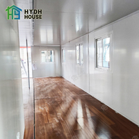 Maison conteneur extensible pour hôtel, maison conteneur extensible avec mur-rideau en verre