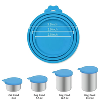 Couvercles de casseroles de cuisine en silicone écologiques sans BPA, réutilisables, universels, avec logo personnalisé en couleur pour chats et chiens BHD