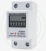 Medidor inteligente monofásico de riel DIN Medidor de energía eléctrica estática