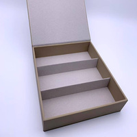 Étui de rangement pour lunettes personnalisé 3 fentes étui en cuir PU pour lunettes de soleil organisateur plateau d'affichage pour lunettes de soleil boîte pour lunettes de soleil sac pour lunettes