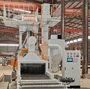 Convoyeur à bande métallique en acier au manganèse Yu Fei avec moteur PLC et boîte de vitesses pour <span class=keywords><strong>machine</strong></span> de sablage automatique - Product Image 3
