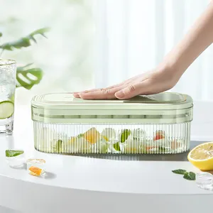 TOP-Verkäufer frei von BPA kunststoff Mini-rund-Eiskugel-Herstellungsform Eiswürfelschale mit Deckel und Eiswabe