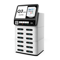 Borne de recharge partagée avec système de location de batteries externes et station de charge rapide pour téléphones portables, idéale pour les entreprises