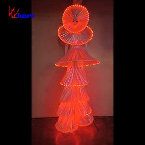 WL-0348 Vestido <span class=keywords><strong>de</strong></span> Gala con Luces LED para Caminar sobre Zapatos, Vestido Largo Gigante para <span class=keywords><strong>Adolescentes</strong></span>, Fiestas, Carnavales, Eventos, Espectáculos, <span class=keywords><strong>Disfraces</strong></span> - Product Image 2