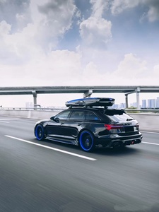 ชุดแต่งคาร์บอนไฟเบอร์สำหรับ Audi RS6 รุ่น RS6 UB สไตล์คาร์บอนไฟเบอร์  ลิ้นหน้า ดิฟฟิวเซอร์ สปอยเลอร์ สเกิร์ตข้าง - Product Image 2