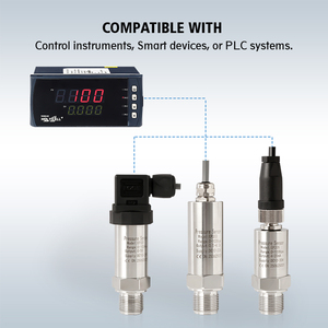 Holykell 4-20mA 0-10V Đầu Dò áp suất máy phát áp suất không khí cảm biến áp suất nước - Product Image 6
