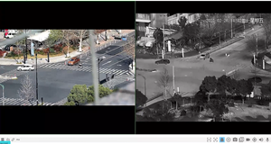 Ngoài trời bispectral Bullet Mạng Máy ảnh 5MP 8 mét có thể nhìn thấy + 640*512 19 Mét nhiệt nhiệt đo lường hoạt động deterrence - Product Image 2