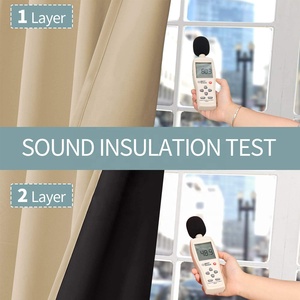 100% Rèm Cửa Chắn Sáng Cho Phòng Ngủ Rèm Lót Cách Nhiệt 84 Inch Rèm Hai Lớp - Product Image 5
