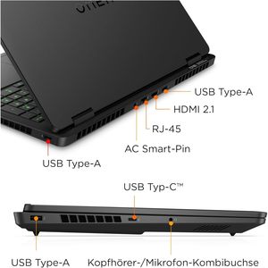 สำหรับโน้ตบุ๊กเกมมิ่ง HP CV3Q3EA ขนาด 16 นิ้ว - ซีพียู Ultra 7 5.1 GHz 40.6 ซม. QWERTZ - Product Image 1