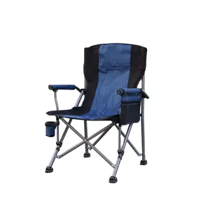 Commercio all'ingrosso facile da trasportare pieghevole portatile da viaggio spiaggia campeggio sedia da pesca pieghevole con braccioli per picnic