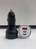 Chargeur de voiture USB multifonction 90W, adaptateur d'alimentation de voiture haute puissance QC3.0 PD30W pour téléphone 17 et tablettes