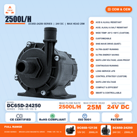 Pompe CC sans balais ZKSJ DC65D résistante aux acides, aux alcalis et aux sels pour équipement médical et esthétique, résistante aux hautes températures, OEM ODM