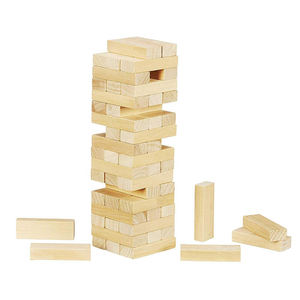 Gioco Classico in Legno per Interni, Torre Gigante Impilabile, <span class=keywords><strong>Blocchi</strong></span> Educativi Fai-da-Te <span class=keywords><strong>con</strong></span> Colore e Logo Personalizzabili - Product Image 4