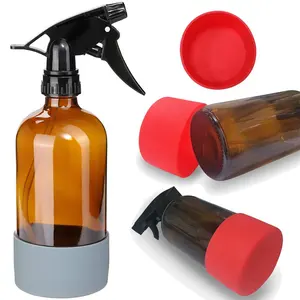 Botella de agua de vidrio de grado alimenticio, vaso inoxidable de silicona, 8oz/12oz/<span class=keywords><strong>16oz</strong></span>/18oz/24oz/32oz/40oz/64oz - Product Image 4