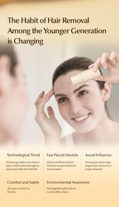 Épilateur facial pour femmes, rasoir électrique indolore pour le visage, les lèvres et les poils de pêche - Product Image 3