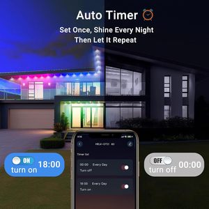 Rail lumineux extérieur intelligent Wi-Fi 12V 30MM en aluminium IP68, étanche, avec contrôleur, pour Noël, haute qualité - Product Image 4
