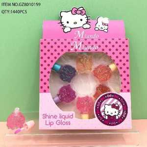 Set all'ingrosso di 6 lucidalabbra liquido di lunga durata in personalizzabile 6 colori caratteristiche portachiavi idratante Logo personalizzato etichettatura - Product Image 1