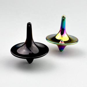 Toupie de précision en alliage de zinc, finition brillante, usinée avec précision, jouet gyroscopique en métal, cadeau vintage, gyroscope totem - Product Image 3