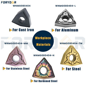 Torno CNC WNMG080404/08/12 CNC Corte Insere Carboneto De Tungstênio Insere CVD/PVD Revestimento De Aço Inoxidável OEM - Product Image 4