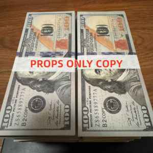 Billetes <span class=keywords><strong>de</strong></span> <span class=keywords><strong>100</strong></span> <span class=keywords><strong>Dólares</strong></span> Estadounidenses <span class=keywords><strong>de</strong></span> Papel Resistente <span class=keywords><strong>de</strong></span> la Marca PARTY para Fiestas <span class=keywords><strong>de</strong></span> Halloween, Cumpleaños y Año Nuevo - Diseño Novedoso, Recién Llegados - Product Image 1