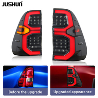 Luz Trasera LED JUSHUN para Toyota Hilux 2015-2023 Revo, Luz Trasera de Alto Brillo, Luz de Freno, Venta al por Mayor de Fábrica