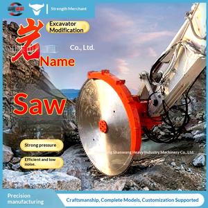 Scie à roche pour excavatrice, scie à disque hydraulique sur chenilles pour béton, rotation à 360 degrés, découpe minière - Product Image 1