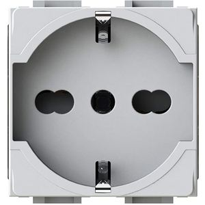 4 Cajas de Enchufes de Pared Schuko P40 230V Blancas con Conexión a Tierra Estándar IP20 Material PC - Product Image 2