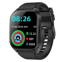 AMOLED Smartwatch, Weitwinkel-BT-Anruffunktion, Gesundheits-Tracker, IP68 Wasserdicht, Fitness-Smartwatch für Männer und Frauen, Android iOS