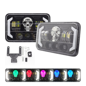 4X6 5 Inch 60W Veelzijdige Led Koplampen Veranderende Kleur Voor Motorfiets Hi-<span class=keywords><strong>Lo</strong></span> Beam Halo Drl Helderste Voor Jeep Chevrolet - Product Image 3