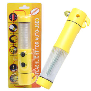 Marteau de sécurité multifonctionnel quatre en un <span class=keywords><strong>pour</strong></span> voiture Brise-vitre et lampe de poche d'urgence Outil d'évasion Marteau d'évasion - Product Image 5