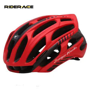 RIDERACE 36 Air Vents Bicycle Helmet With LED Lights MTB Road Bike Safety Helmets Da Cycling cap Breathable Cycling equipment