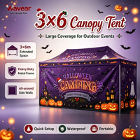 Tente de réception Hallowmas 10x20 avec parois latérales, en tissu Oxford imperméable, triple couche, robuste, pour événements et expositions