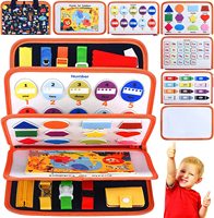 Montessori Filz-Beschäftigungsbrett Ruhiges Buch für Kleinkinder 1-3 Jahre Pädagogisches Sensorisches Spielzeug Geburtstagsgeschenk Jungen Mädchen Vorschule