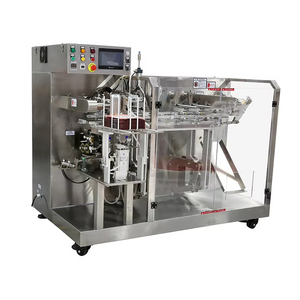 Machine de remplissage automatique de sachets en plastique de forme spéciale, type Doypack, avec moteur, pour l'emballage de shampooing, de savon, de détergent liquide - Product Image 1