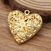 Pendentifs de médaillon Photo en forme de cœur, plateau vide, pendentif Photo pour bricolage, Cabochon Photo, diffuseur d'huile essentielle, collier, 26mm