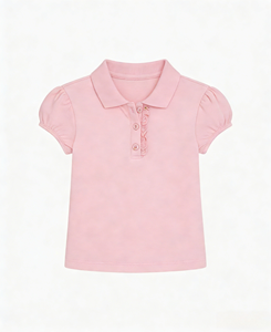 <span class=keywords><strong>Polo</strong></span> a tinta unita con volant personalizzate per bambine 2-12 anni, top uniformi scolastiche per bambini, magliette <span class=keywords><strong>polo</strong></span> personalizzate per bambine - Product Image 6
