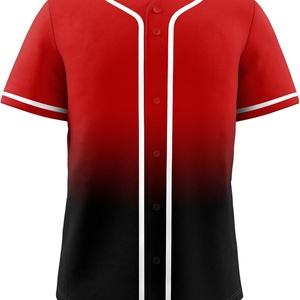 Baseball Jersey,Blank Baseball Jerseys for Men Shirts Short Sleeve Hip Hop Sports Casual Button <b>Down</b> Uniforms - Product Image 3